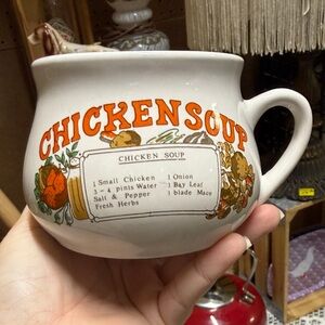 Vintage Chicken Soup Recipe Mug